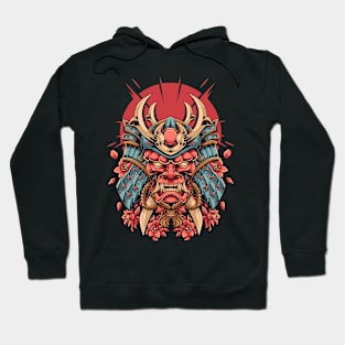 Oni Mask Samurai Hoodie